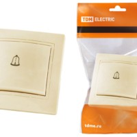 Кнопка звонковая 6А сл. кость “Таймыр” TDM