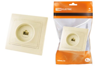 Розетка ТФ RJ11 сл. кость “Таймыр” TDM
