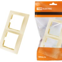 Рамка 2-х постовая горизонтальная сл. кость “Таймыр” TDM