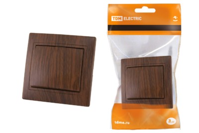 Выключатель 1кл. 10А ЭКО (бук) Таймыр TDM