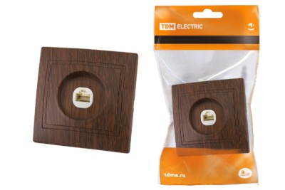 Розетка ТФ RJ11 “ЭКО” (бук) “Таймыр” TDM