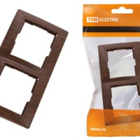 Рамка 2-х постовая горизонтальная “ЭКО” (бук) “Таймыр” TDM