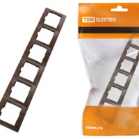 Рамка 6 постовая горизонтальная “ЭКО” (бук) “Таймыр” TDM