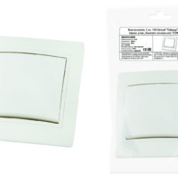 Выключатель 1кл. 10А белый Таймыр TDM