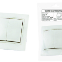 Выключатель 2кл. 10А белый Таймыр TDM