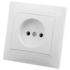 Розетка 2П 10А 250В белая "Лама" TDM