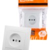 Розетка 2П 10А 250В белая “Лама” TDM