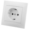 Розетка 2П+З 16А 250В белая "Лама" TDM
