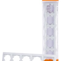 Рамка 5-ти постовая горизонтальная белая “Лама” TDM