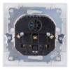 Розетка 2П+З 16А 250В + 2 USB порта 2,1А 5В белая "Лама" TDM