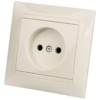Розетка 2П 10А 250В сл. кость "Лама" TDM