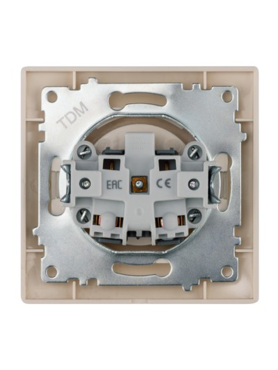 Розетка 2П 10А 250В сл. кость "Лама" TDM — изображение 4