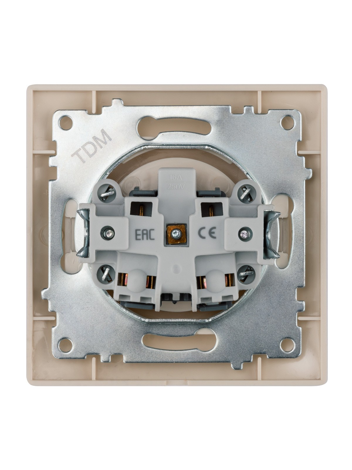 Розетка 2П 10А 250В сл. кость "Лама" TDM — изображение 4