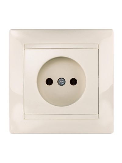 Розетка 2П 10А 250В сл. кость "Лама" TDM — изображение 3