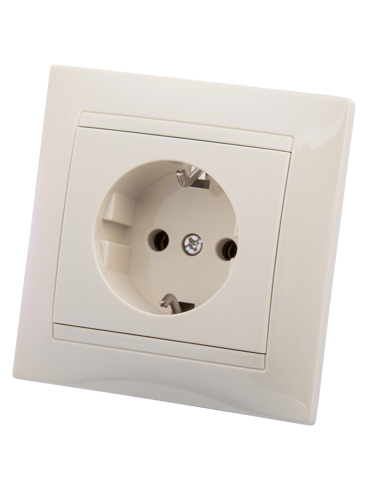 Розетка 2П+З 16А 250В сл. кость "Лама" TDM — изображение 2