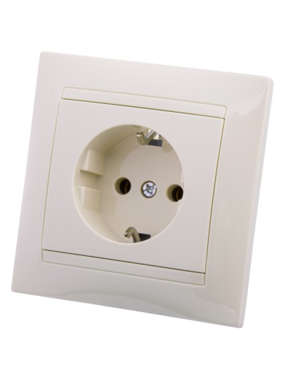 Розетка 2П+З 16А 250В сл. кость "Лама" TDM — изображение 7