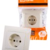 Розетка 2П+З 16А 250В сл. кость "Лама" TDM