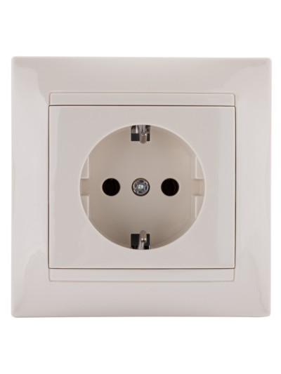 Розетка 2П+З 16А 250В сл. кость "Лама" TDM — изображение 8