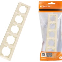 Рамка 5-ти постовая горизонтальная сл. кость “Лама” TDM