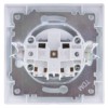 Розетка 2П 10А 250В серебр. металлик "Лама" TDM