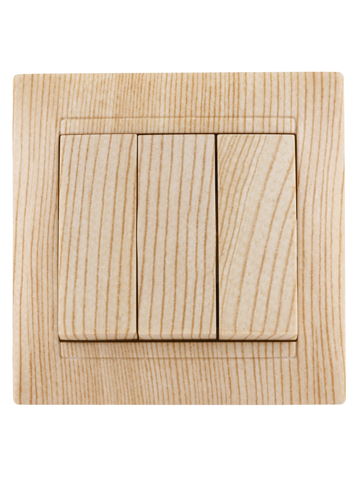 Выключатель 3кл. 10А сосна Лама TDM — изображение 3