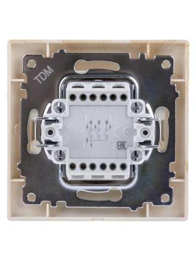 Выключатель 3кл. 10А сосна Лама TDM — изображение 4
