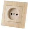 Розетка 2П 10А 250В с защ. шт. сосна "Лама" TDM