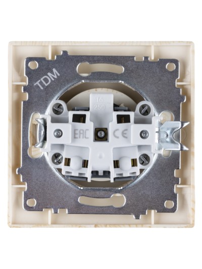 Розетка 2П 10А 250В с защ. шт. сосна "Лама" TDM — изображение 4