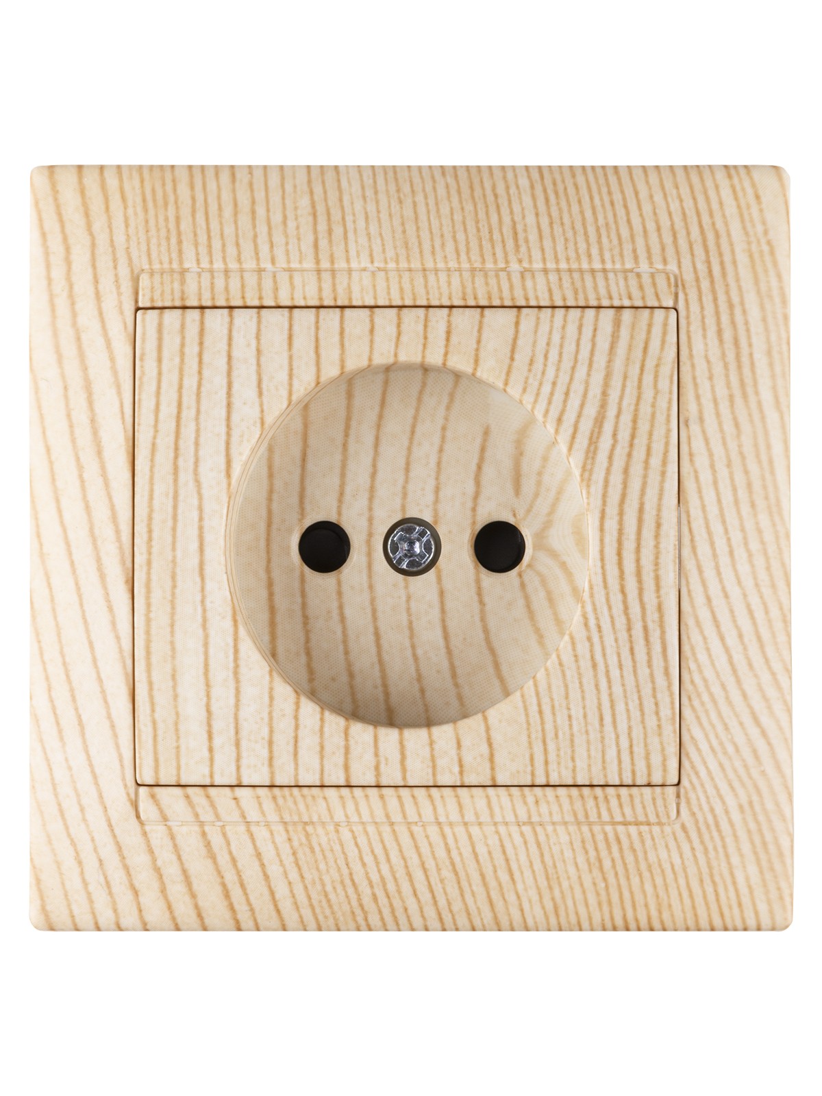 Розетка 2П 10А 250В с защ. шт. сосна "Лама" TDM — изображение 3