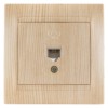 Розетка ТФ RJ11 сосна "Лама" TDM