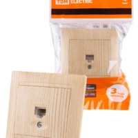 Розетка ПК RJ45 сосна “Лама” TDM