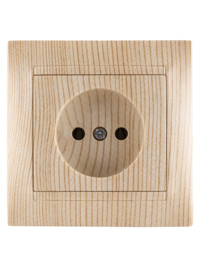 Розетка 2П 10А 250В сосна "Лама" TDM — изображение 3