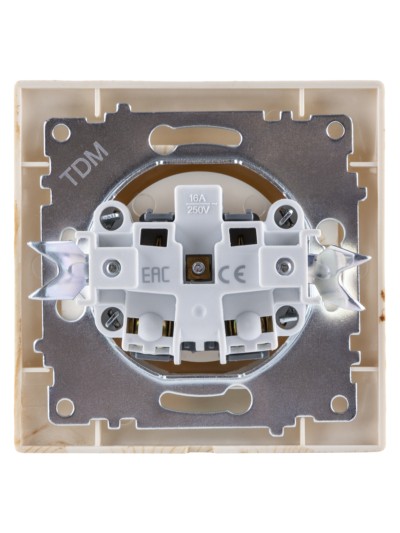 Розетка 2П 10А 250В сосна "Лама" TDM — изображение 4