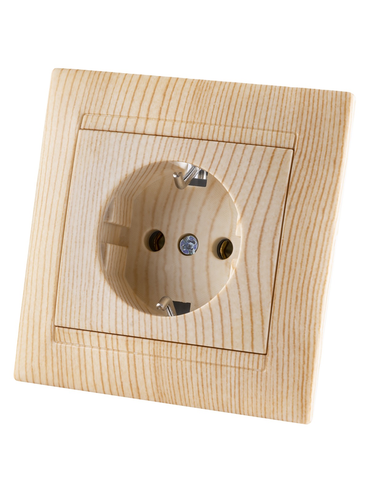 Розетка 2П+З 16А 250В сосна "Лама" TDM — изображение 2