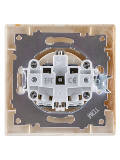 Розетка 2П+З 16А 250В сосна "Лама" TDM — изображение 4