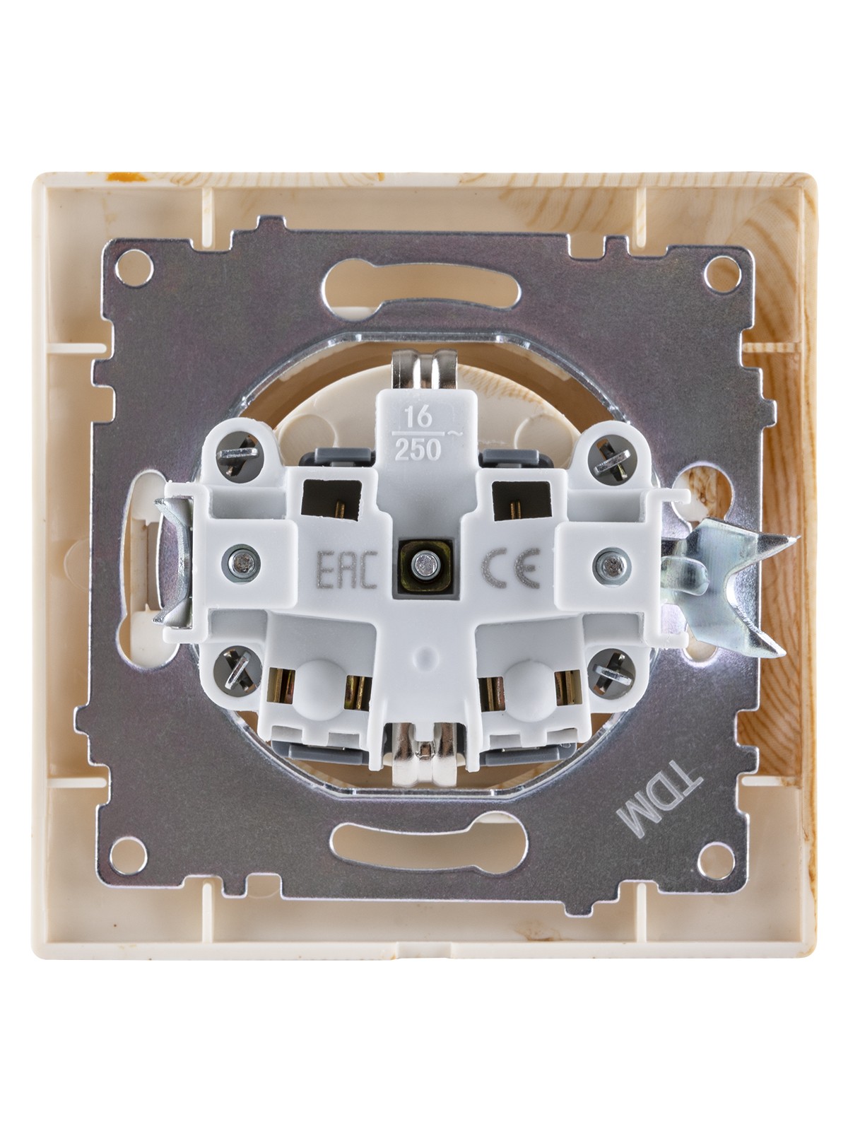 Розетка 2П+З 16А 250В сосна "Лама" TDM — изображение 4