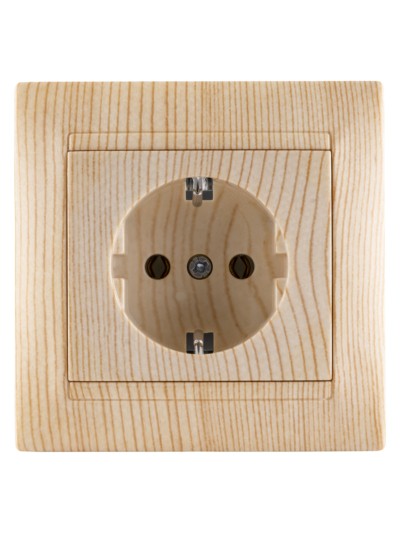 Розетка 2П+З 16А 250В сосна "Лама" TDM — изображение 3