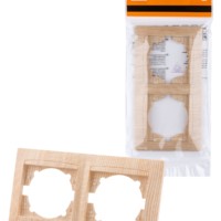 Рамка 2-х постовая горизонтальная сосна “Лама” TDM