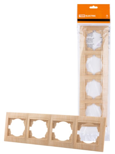 Рамка 4-х постовая горизонтальная сосна “Лама” TDM