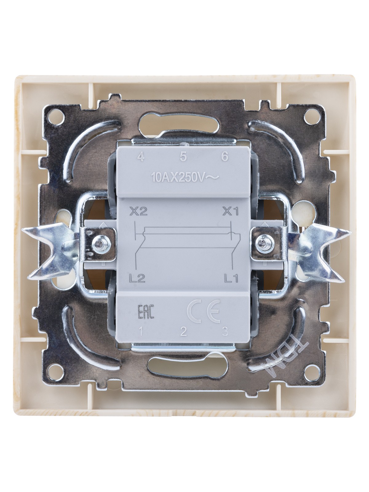 Выключатель 1кл. проходной 10А сосна Лама TDM — изображение 4