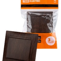 Выключатель 1кл. 10А венге Лама TDM