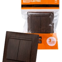 Выключатель 2кл. 10А венге Лама TDM