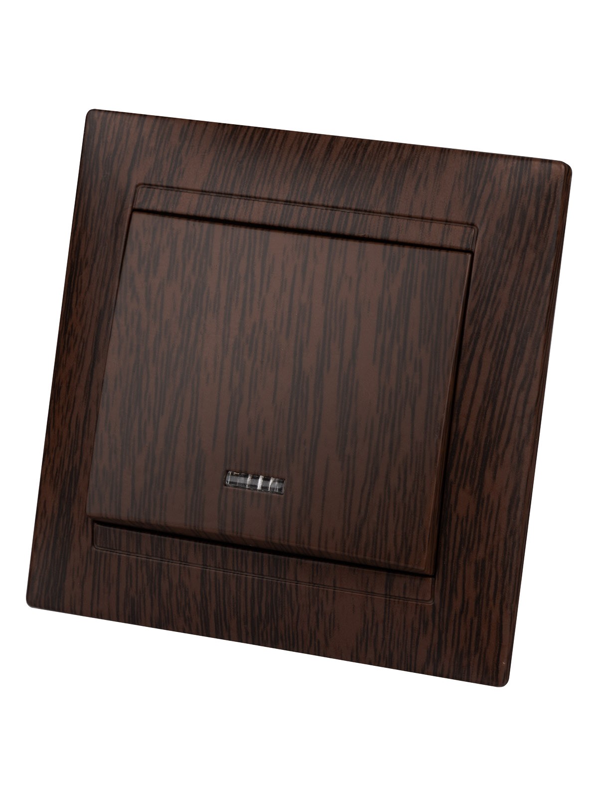 Выключатель 1кл. с подсветкой 10А венге Лама TDM — изображение 2