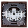 Розетка 2П 10А 250В с защ. шт. венге "Лама" TDM