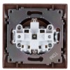 Розетка 2П+З 16А 250В с защ. шт. венге "Лама" TDM
