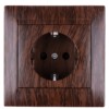 Розетка 2П+З 16А 250В с защ. шт. венге "Лама" TDM