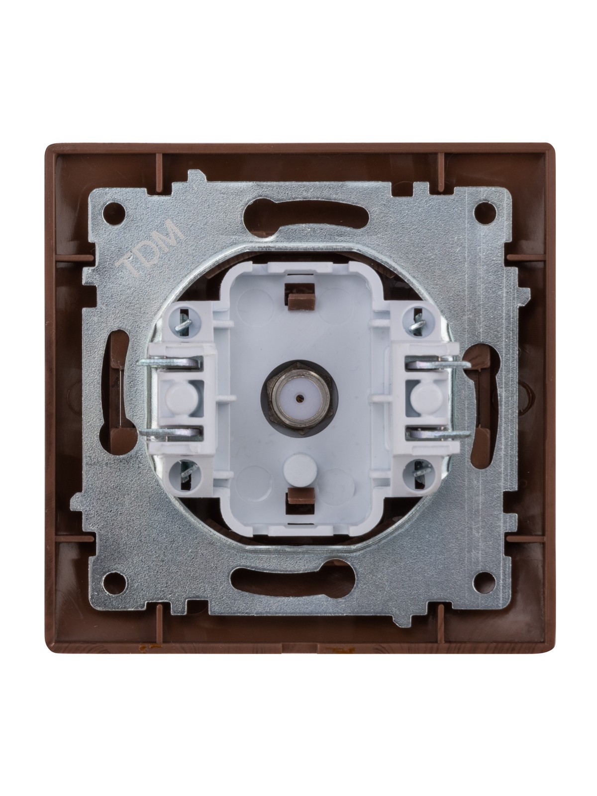 Розетка SAT (F-разъем) 0-2400МГц венге "Лама" TDM — изображение 4