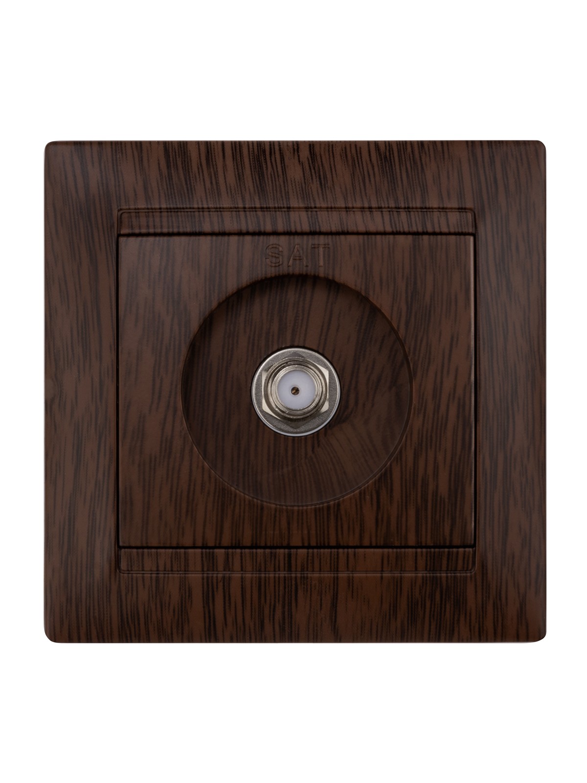 Розетка SAT (F-разъем) 0-2400МГц венге "Лама" TDM — изображение 3