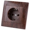 Розетка 2П+З 16А 250В венге "Лама" TDM