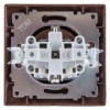 Розетка 2П+З 16А 250В IP44 с крышкой венге "Лама" TDM
